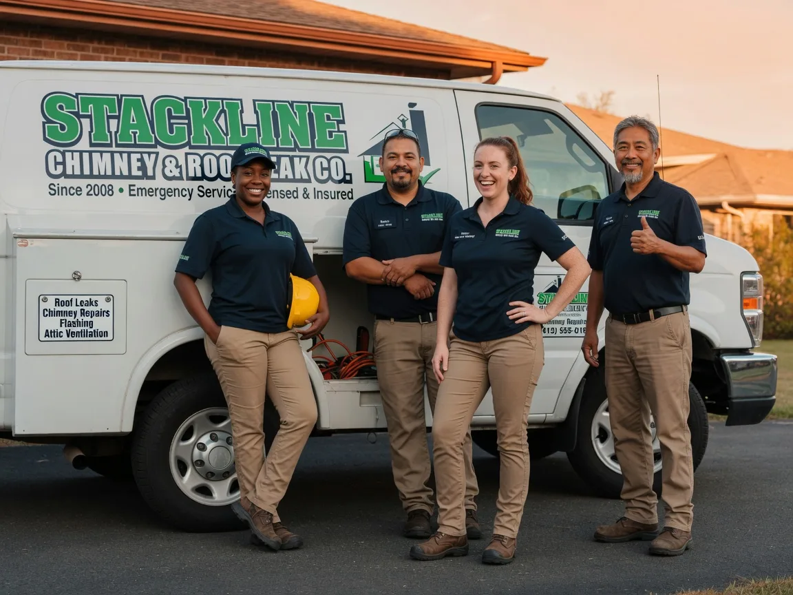 Chimney flashing repair company in Vaughan, MS